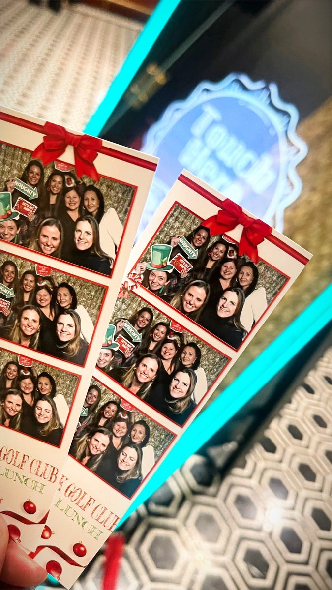 Custom printed photo strips from an event